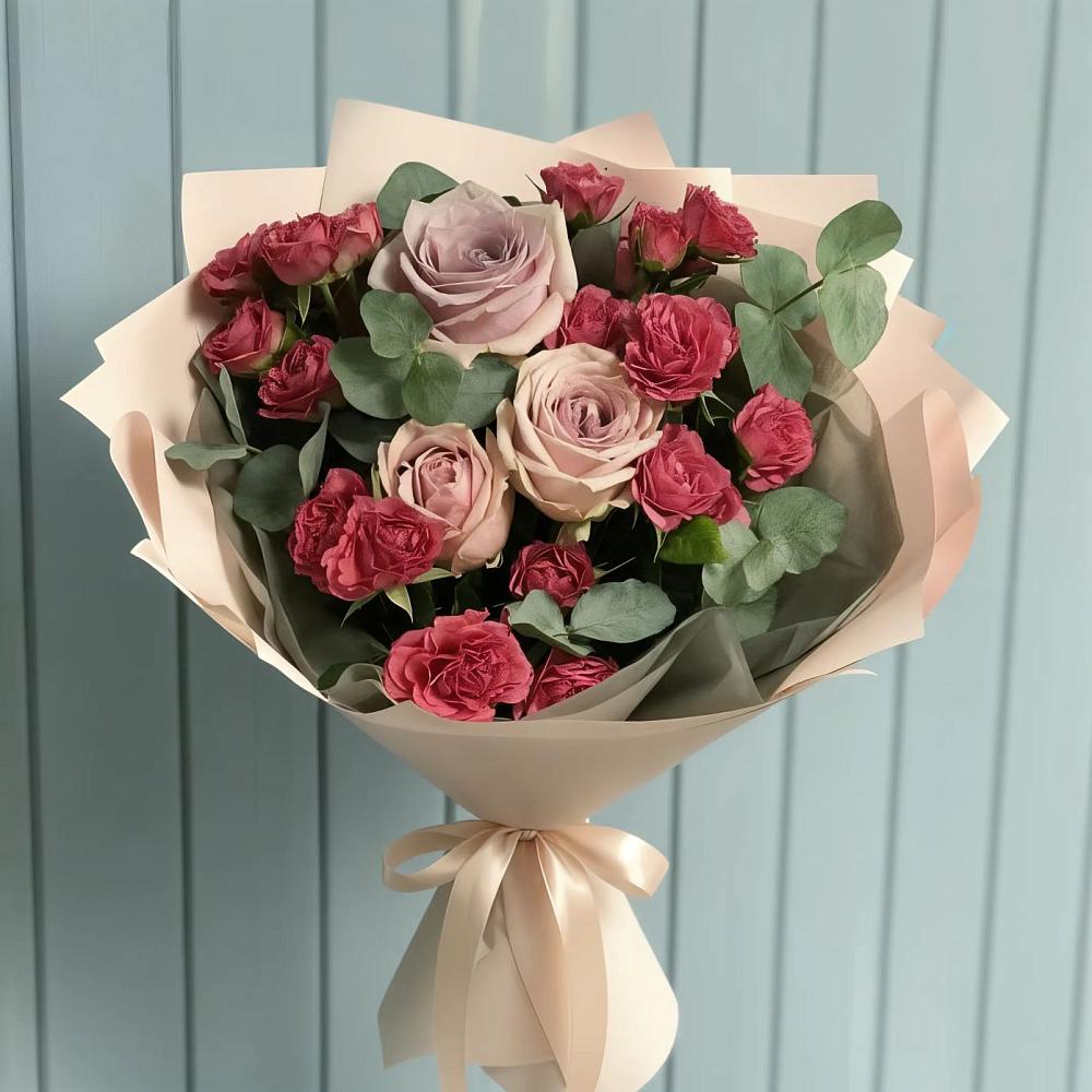 Букет цветов из: Гвоздики и Розы в Белорецке