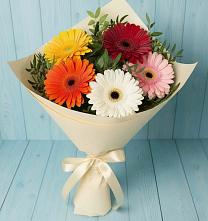 Букет цветов из:  Герберы #REPLACE_PRED# Белорецке