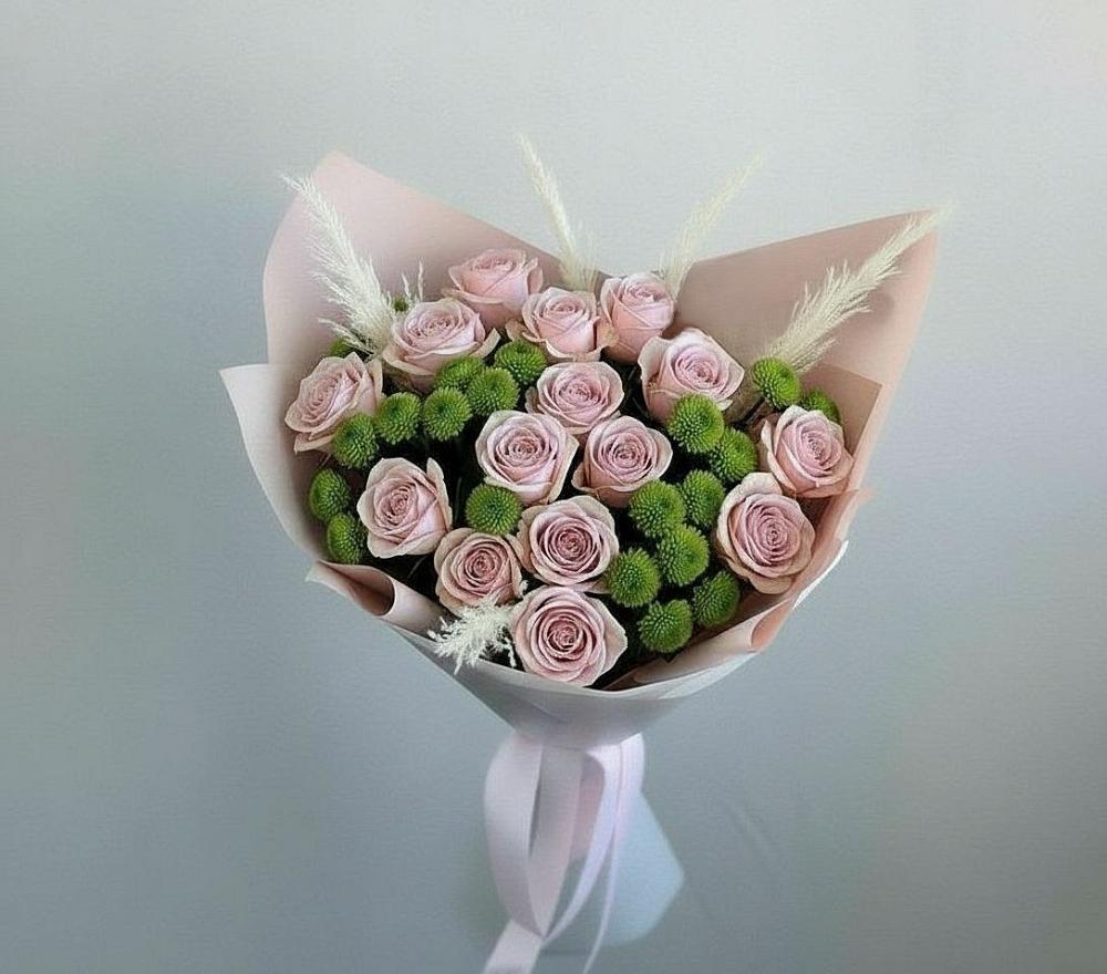 Букет цветов из: Розы и Хризантемы в Белорецке