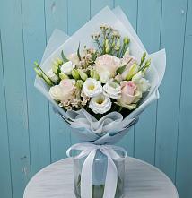 Букет цветов из:  Розы и Лизиантусы #REPLACE_PRED# Белорецке