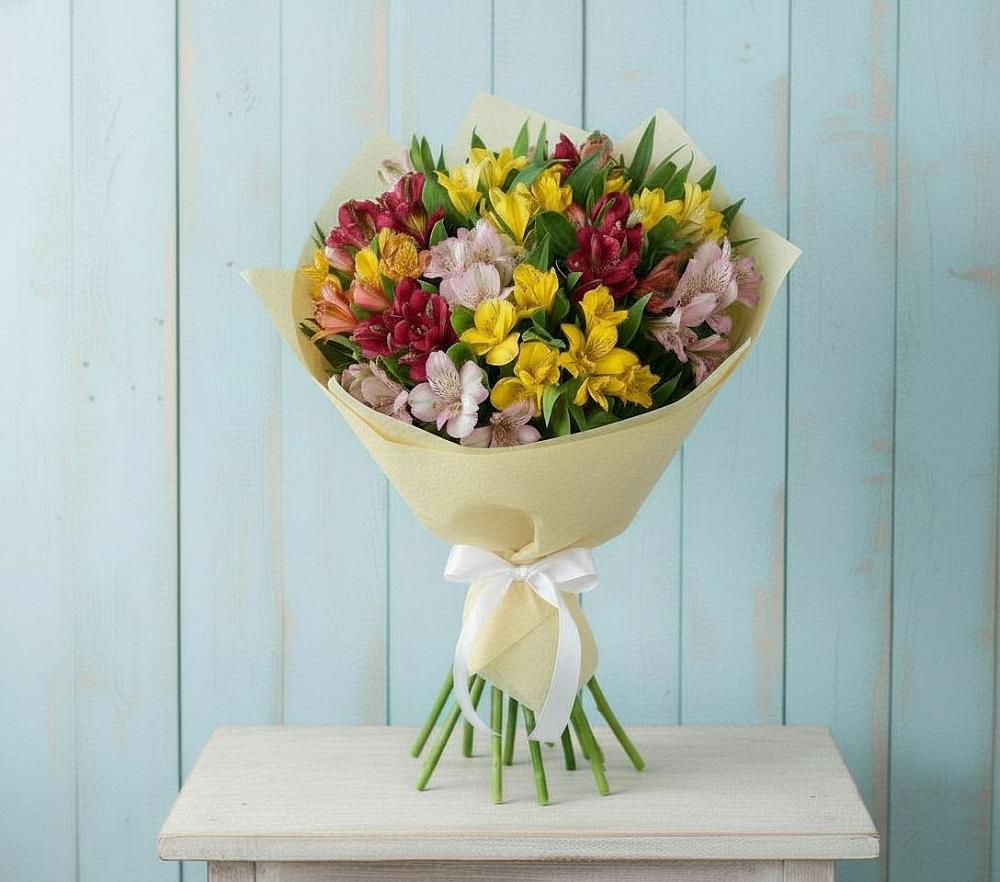 Букет цветов из: Альстромерии в Белорецке