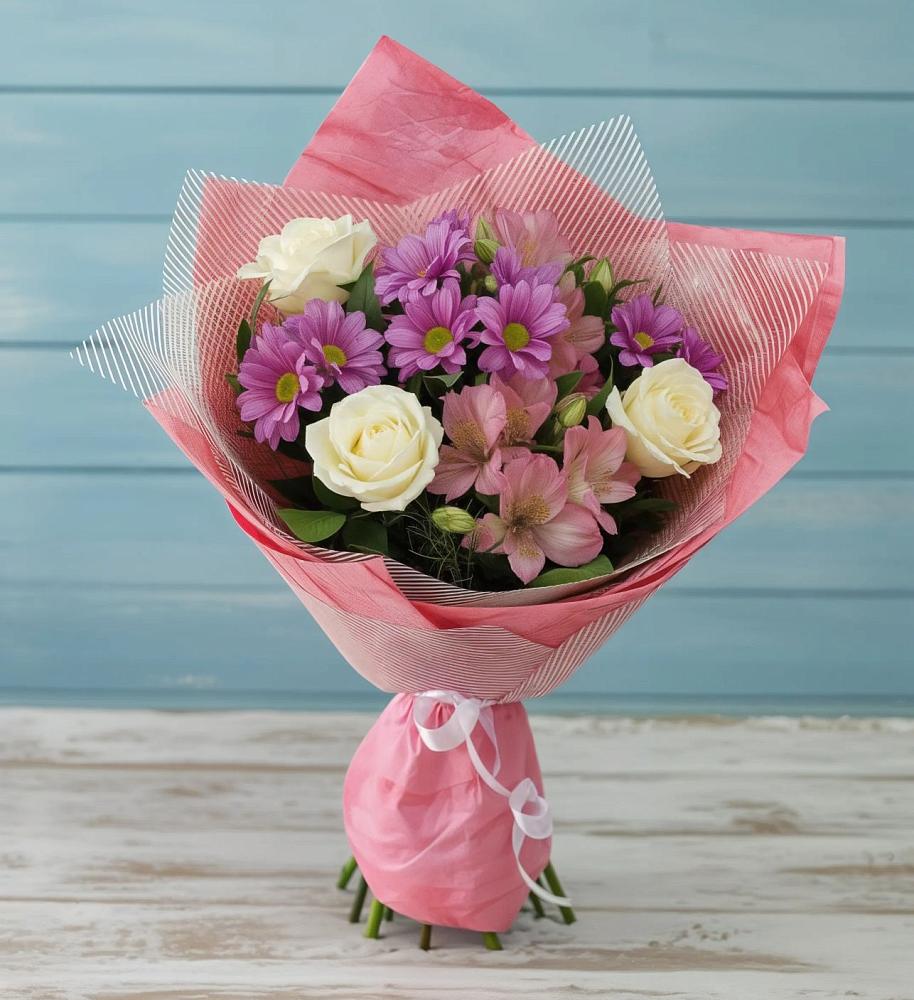 Букет цветов из: Герберы в Белорецке