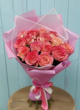 Букет 15 Розовых роз Равель в Белорецке